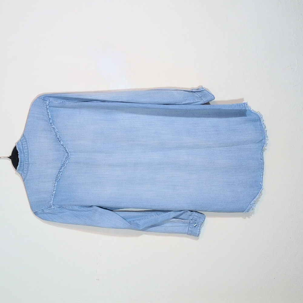Cloth & Stone Light Blue Denim Shirt Dress - Picture 4 of 10
